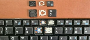 MSI WIND U135, U135DX Any Single key, Replacement keys, inc white clip & nipple - Picture 1 of 3