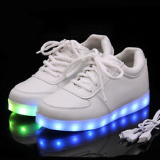 Unisex USB Light Up Shoes Sports LED Luminous Shoes Sneakers EUR 35-46
