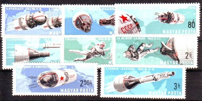HUNGRÍA - 1966. Twin Space Flights - MNH Foto 1 de 1