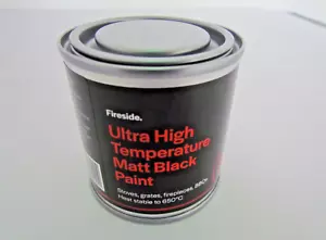 GRILLEN, BBQ, KAMIN UND HERD HOCHTEMPERATUR SCHWARZ BÜRSTE AUF LACK 120ML - Bild 1 von 5