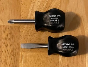 Snap-On Classic Black Hard Handle Screwdriver Set SDD1 + SDDP22 - Picture 1 of 1