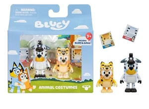 Paquete de 2 figuras de juguete disfraces de animales Bluey & Bingo 2018 NUEVO - Imagen 1 de 4