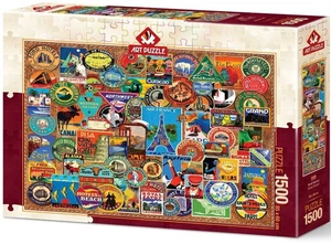 NUEVO Rompecabezas Artístico 1500 Piezas Rompecabezas 15+ Edades World Traveller - Imagen 1 de 2