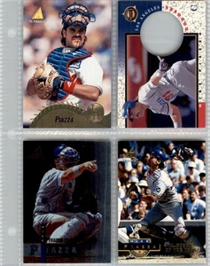 PINNACLE (4) CARD SET MIKE PIAZZA BX2=1039 - Picture 1 of 2