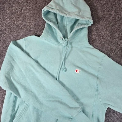 Champion Reverse Weave Hoodie Sweatshirt Pullover Women's Small Mint Green - Image 1 of 4