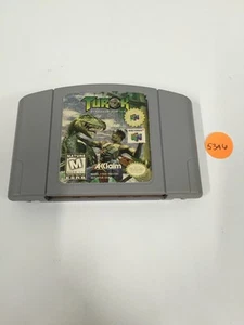 Turok Dinosaur Hunter 64 solo scatola e cartuccia gioco N64, autentico testato 53A6 - Foto 1 di 2