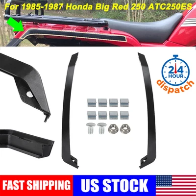 For 1985 1986 1987 Honda Big Red 250 ATC250ES Rear Fender Molding Guards Pairs - Image 1 of 4