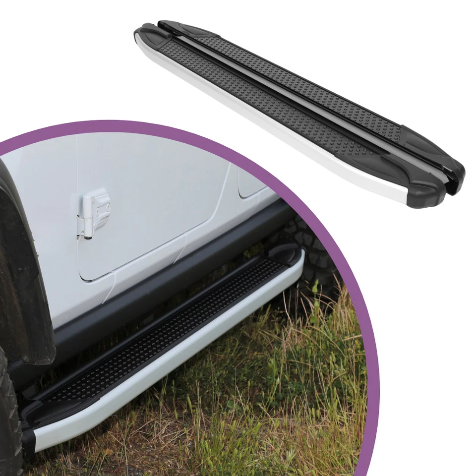 Tablas de correr Erkul de 5,2" para Jeep Renegade 2015-2024 - 350 lb - negras Foto 1 de 4