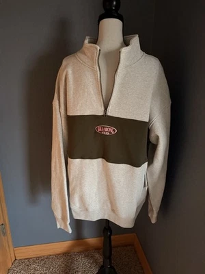 Sudadera para hombre Billabong media cremallera con rayas verdes XL Foto 1 de 4