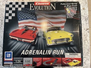 Carrera Evolution 1/32 Adrenaline Run SLOT CAR SET Corvette VS T-Bird, OHNE AUTOS - Bild 1 von 21