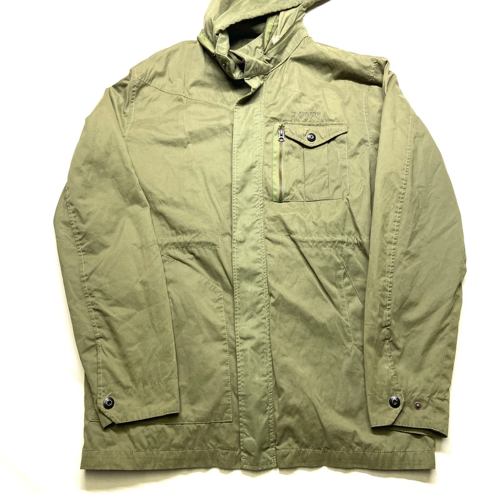 Volcom Vlcm-Stn Argent Jacket Mens 2XL Green Utility Outdoor Full Zip Hooded - Image 1 of 4
