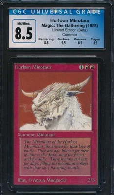 Beta Hurloon Minotaur CGC 8.5 Graded Magic MTG (0229) -magicgraders- - Image 1 of 3