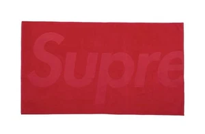 NEW SEALED Supreme Tonal Logo Beach Towel Red SS23 NEW - Picture 1 of 7