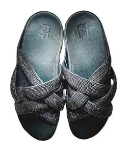 New Fit Flops Wedge Heel Womens Slip-On Sandals Size 10 - Picture 1 of 6