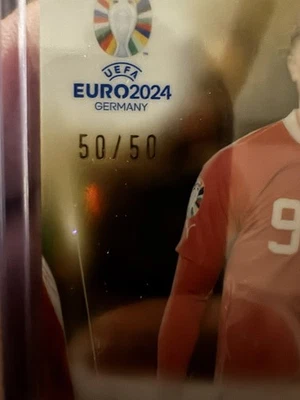 2024 Topps Chrome UEFA Euro Auto Marcel Sabitzer #CA-MS Auto Gold Refractor /50 - Image 1 of 4