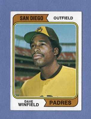 1974 Topps Baseball ~ card #456 ~ Dave Winfield Padres HOF Rookie ~ EX+/EM - Image 1 of 2
