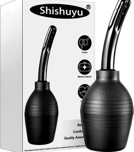 10 Unzen Klistier Birne Kit mit Aufbewahrungstasche - Anal oder Vaginal Silikon Dusche für Männer o - Bild 1 von 12