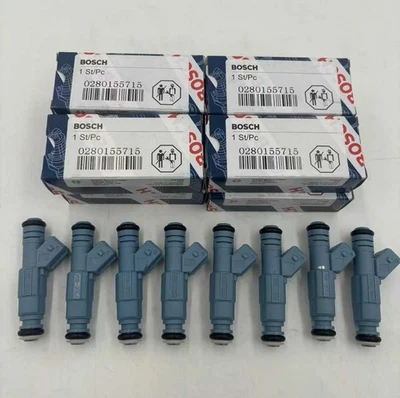 8 piezas inyectores de combustible 0280155715 1996-1999 Dodge RAM 1500 2500 3500 5,2 L 5,9 L Foto 1 de 4