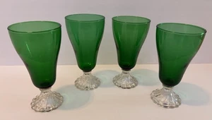 4 Anchor Hocking Burple Wasser Eis Tee Gläser Inspiration Grün Boopie 6,75" - Bild 1 von 5