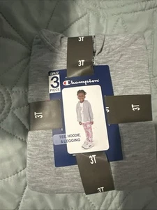 NEW Champion 3 Piece Girls’ Heavyweight Toddler Set 3T - Picture 1 of 5