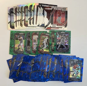 LOTTO MLB Prizm 2023 x68 - solo argento e verde, blu ghiaccio rotto - veterinari, RC, HOF+ - Foto 1 di 6