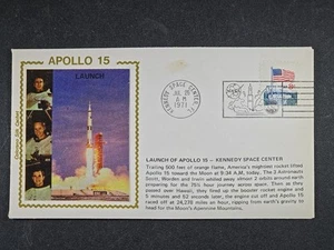 1971 U.S. Space Cover - Apollo 15 launch - Colorano silk cachet (spot)  stk#A31 - Picture 1 of 4