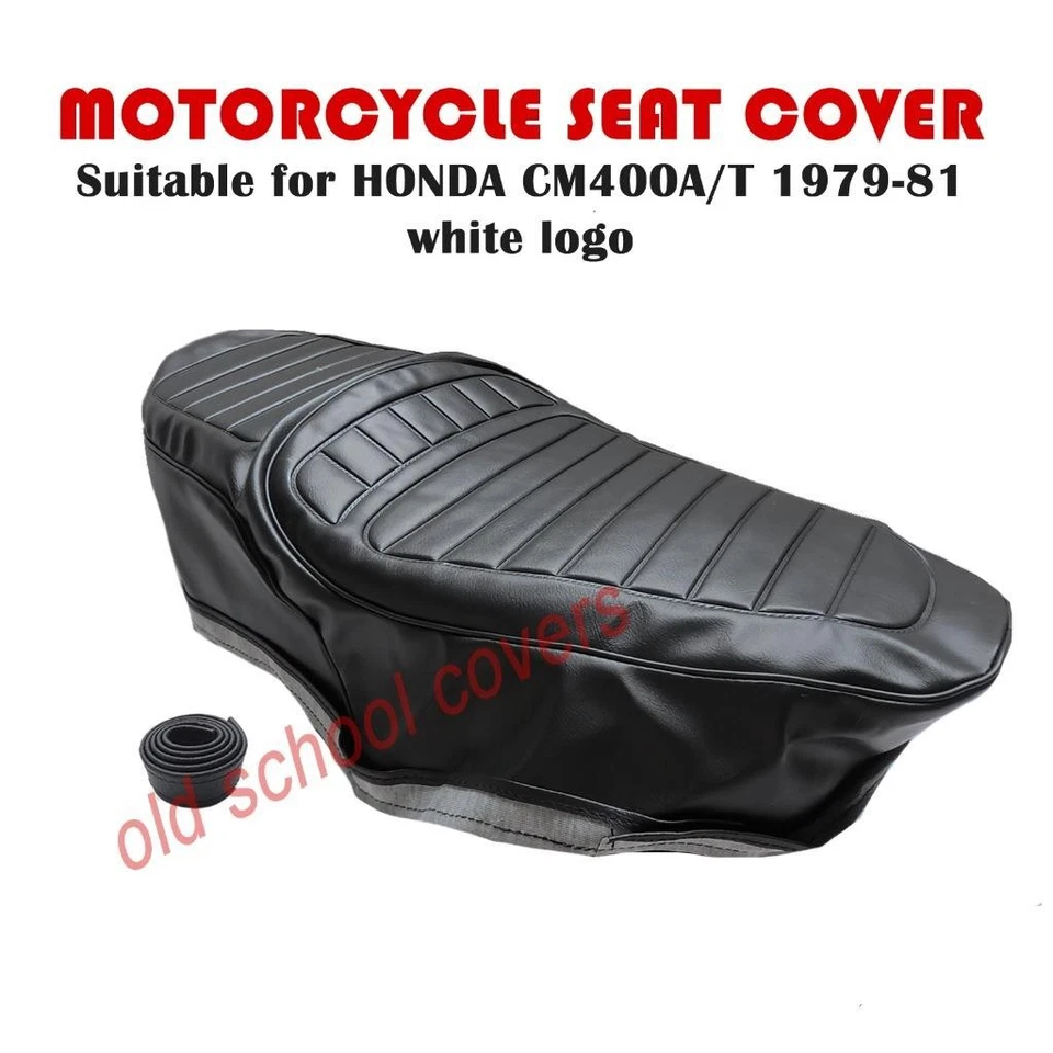 FUNDA ASIENTO MOTO SE ADAPTA A HONDA CM400A CM400T 1979-81 Y CORREA CM400 #BLANCA Foto 1 de 1