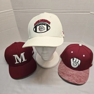 Muldrow Buldogs Lot Of 3 Hats Differ Brands Fitted See Pics - Picture 1 of 8