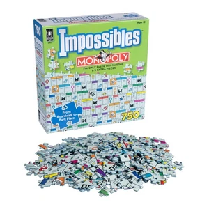 University Games Impossibles Monopoly 750 Piece Jigsaw Puzzle - Picture 1 of 2