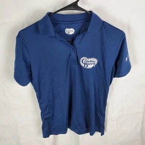 Cracker Barrel Shirt Women's Small Blue Polo Old Country Store Employee Work - Picture 1 of 8