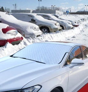 Car Front Windshield Window Snow Cover Sun Shade Ice Dust Protector Foldable - Foto 1 di 3