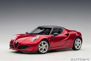 AUTOart 1/18 Scale Alfa Romeo 4C Red Diecast Car Model Toy Gift - Picture 1 of 6