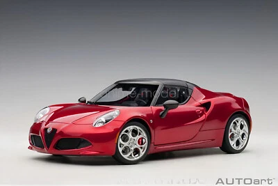 AUTOart Escala 1/18 Alfa Romeo 4C Rojo Diecast Coche Modelo Juguete Regalo Foto 1 de 4