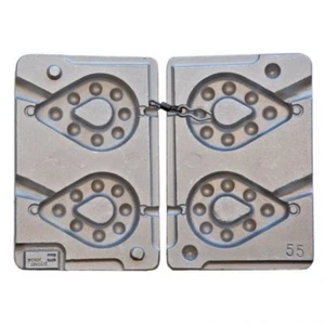 Aluminium Mould for 2 Pear Shaped Grippa Weights 150/170gram - Picture 1 of 1