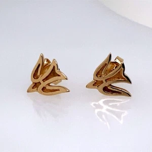 James Avery Retired Dove 14K Yellow Gold Earrings (DG7145707) - Picture 1 of 5