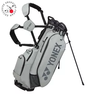Yonex Golf Carry Stand Bag 9.5 x 47 5way Divider Lightweight 2.6kg Silver/Silver - Picture 1 of 10
