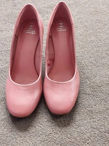 Next Ladies Baby Pink Wedges Size 5 - Picture 1 of 6