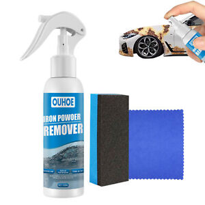 OUHOE Car Rust Removal Spray, Car Iron Remover Spray,Iron Powder Remover for Car