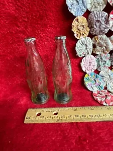 Juego de coctelera de sal y pimienta de vidrio verde Coca Cola de 2 piezas - Imagen 1 de 5