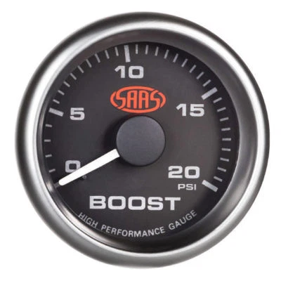 SAAS DIESEL TURBO BOOST 0-20PSI 52MM GAUGE - Image 1 of 2