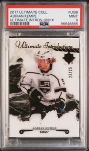 2017 Ultimate Collection Introduzioni Onice Nero /25 Adrian Kempe RC PSA 9 - Foto 1 di 2
