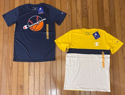 NWT Champion Boys Youth T-Shirts Tee Lot Of 2 Logo Size 18 / 20 - Image 1 of 4