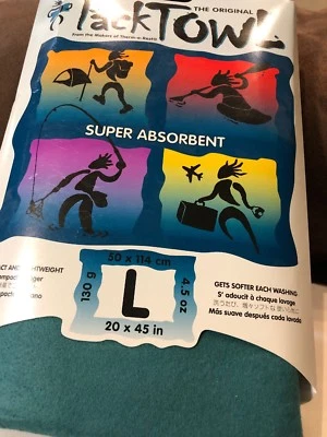 Toallas personales PACKTOWL, tamaño L nunca usadas, verdes Foto 1 de 4