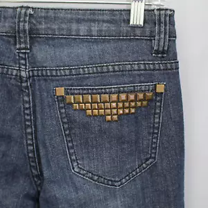 Pantalones de mezclilla para mujer V Cristina, talla 4, con acentos de bolsillo tachonados - Imagen 1 de 12
