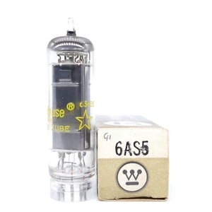 One Excellent WESTINGHOUSE 6AS5 Tube NOS NIB Black Plate GM[%]: 93 AMPLITREX - Picture 1 of 1
