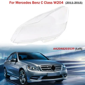 Left Side Headlight Headlamp Lens Cover For Mercedes W204 C Class C180 2011-2013 - Picture 1 of 7