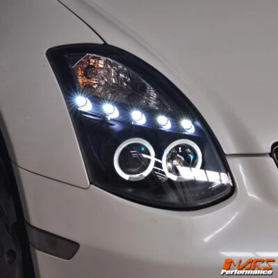 LED DRL Angel Eyes Projector Head Lights for NISSAN INFINITI G35 V35 350GT Coupe - image 1 of 4