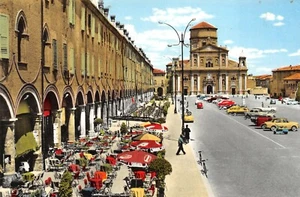 A7554) CARPI PIAZZA CENTRALE ANIMATA MODENA VIAGGIATA - Picture 1 of 2