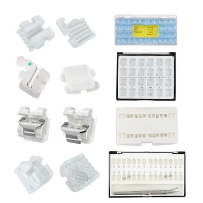 Orthodontic Ceramic Bracket Metal Slot Self Ligating 3M Clarity Damon Clear AO - Imagem 1 de 4