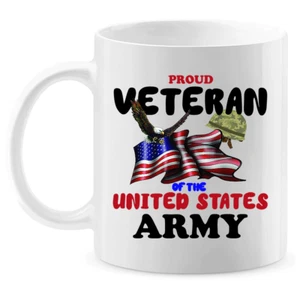 Taza de café: ""Orgulloso veterano del ejército de los Estados Unidos"" (AVET) - ENVÍO GRATUITO - Imagen 1 de 3